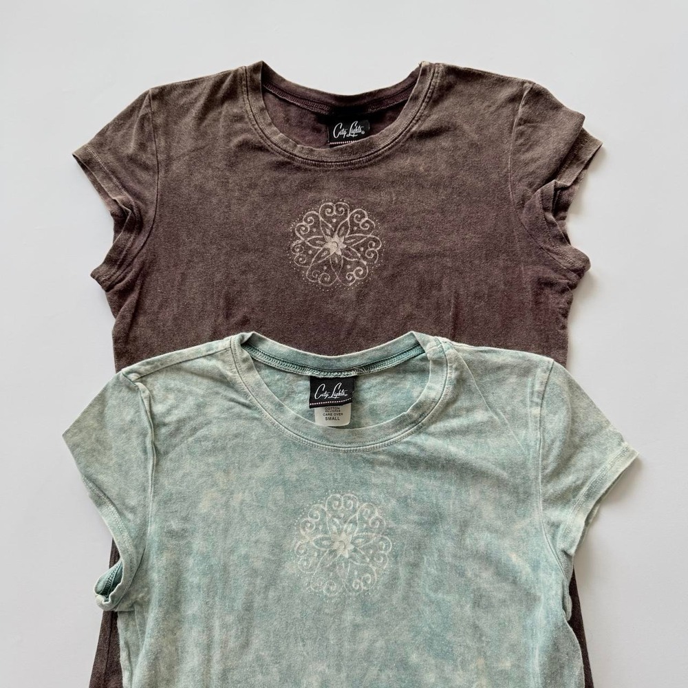 Vintage City Lights Women's Small Baby Tees Set of 2
